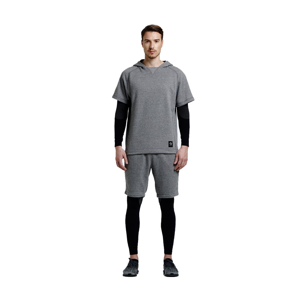 Gym short shop sleeve hoodie